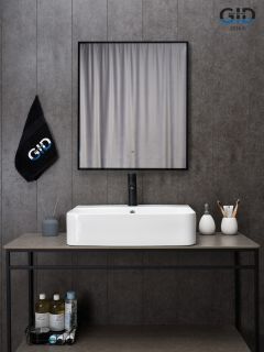 Раковина Gid N9258 51218 накладная белая 60x45x13